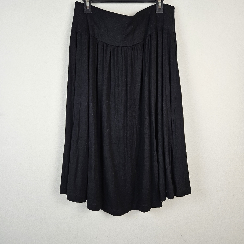 Hilary Radley Black A-Line Skirt